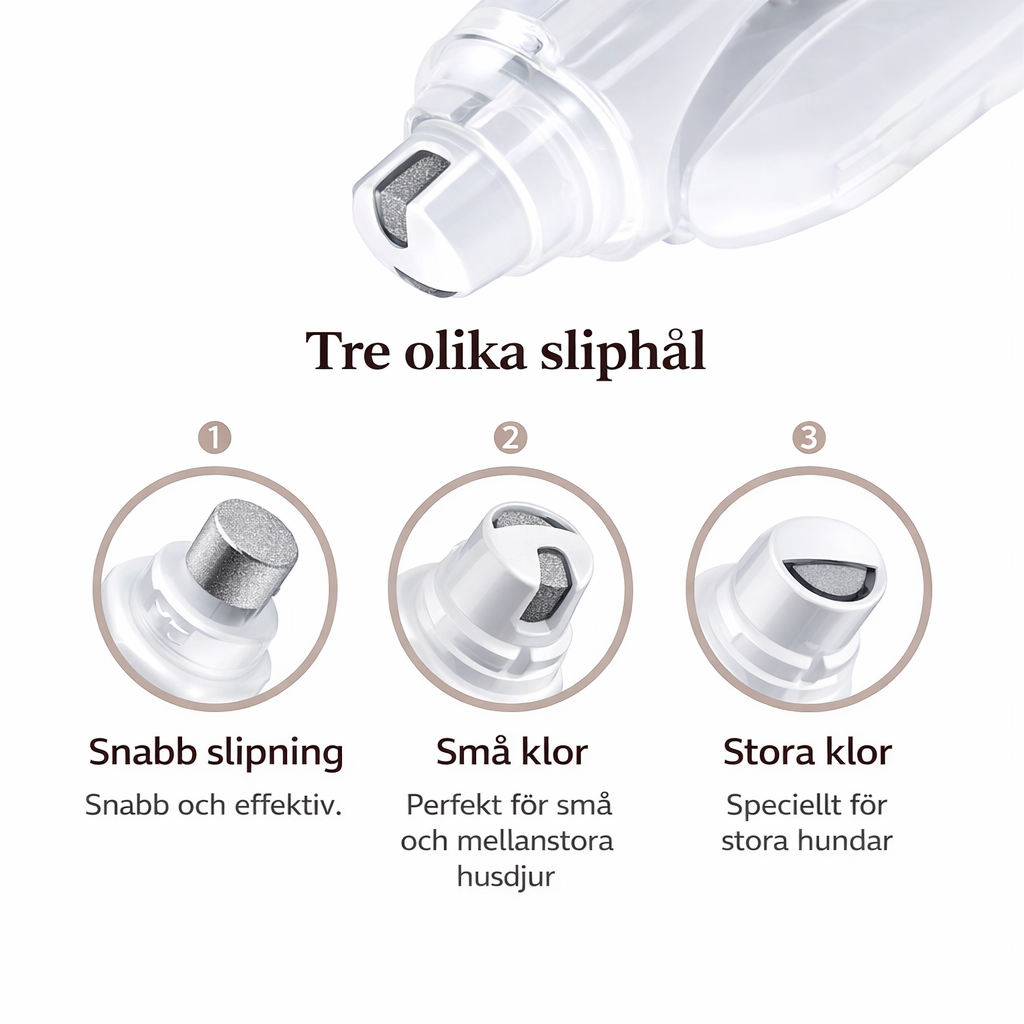 2-i-1 Elektrisk Klotrimmer för Hund & Katt